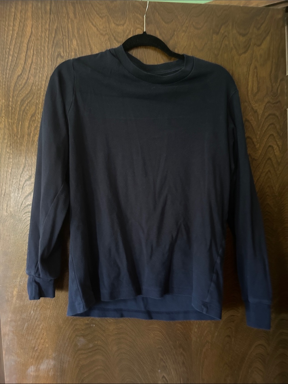 Men's Navy Crewneck Sweater - Classic Long Sleeve